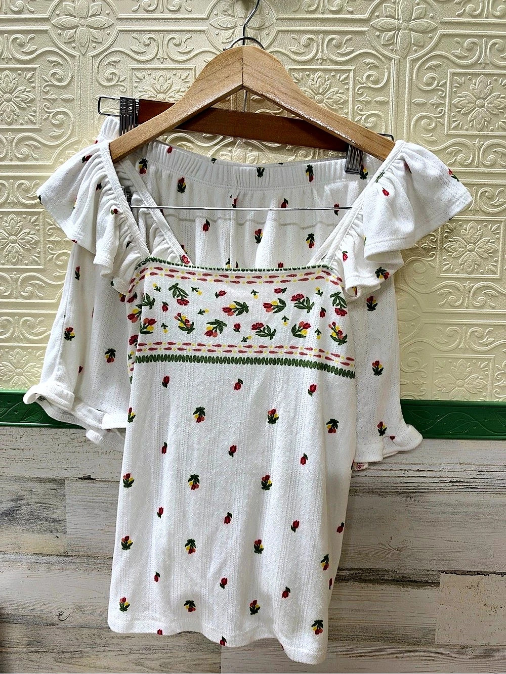 Como Sleep Floral Matching pajama Set Size Small